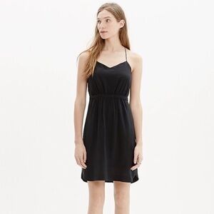 Madewell Silk Daylight Dress, Black